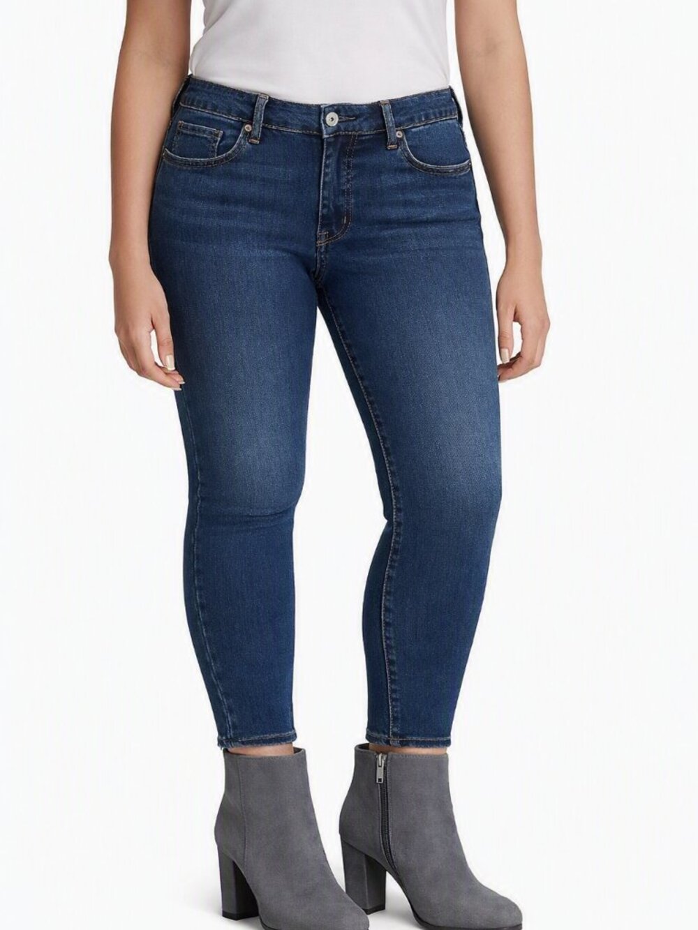 Jessica Simpson Kiss Me Super Skinny Jeans Dark Wash Denim 18W